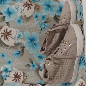 Guess suede women's Decia wedge sneakers